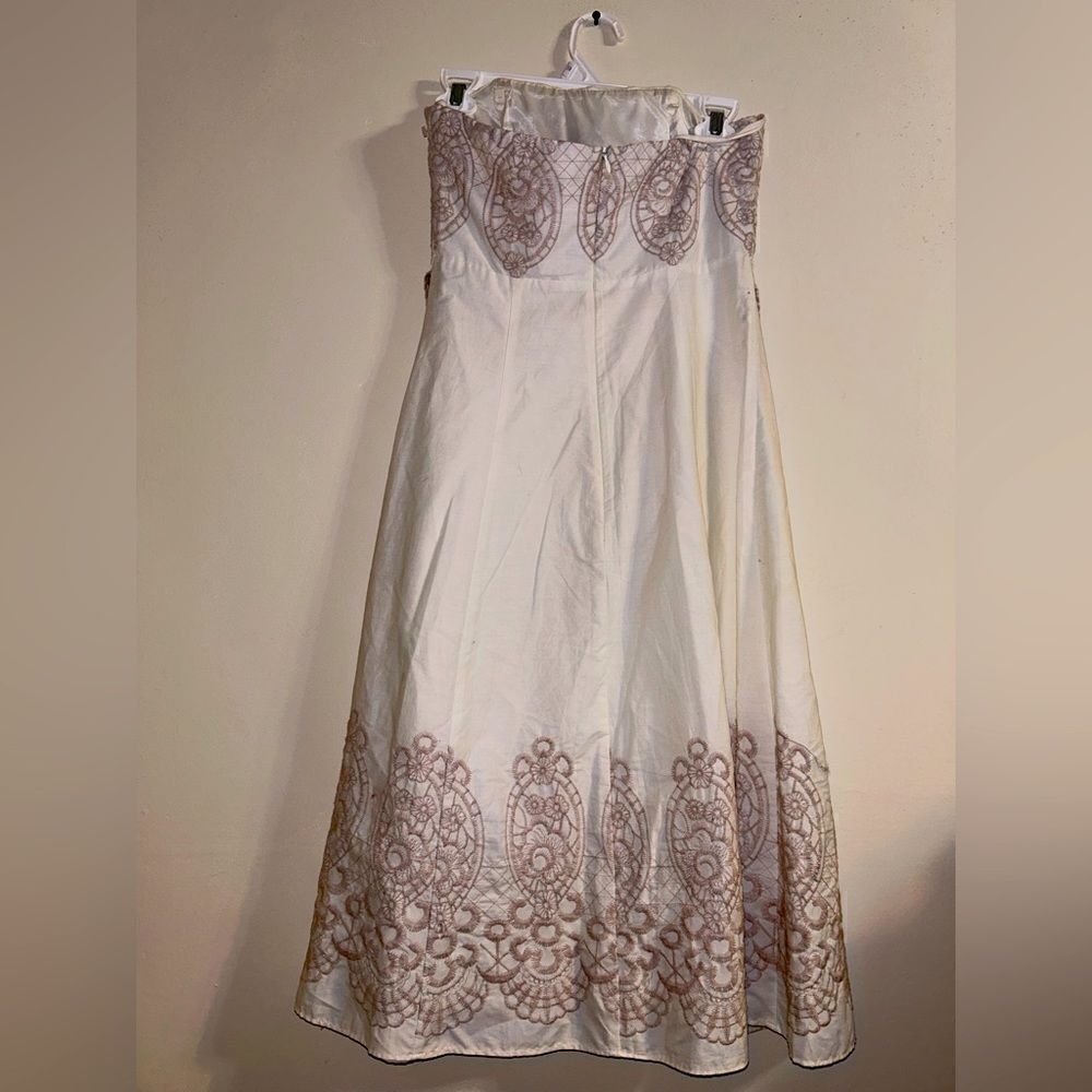 Vintage B Moss layered strapless dress size 2